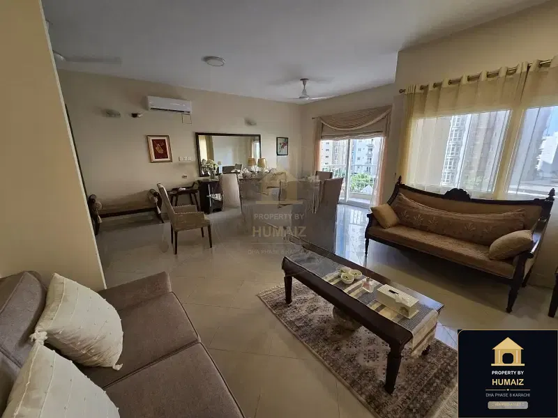 3-Bedroom Luxury Apartment (Park Facing, 4 Bath, Suite 2) at Creek Vistas For Rent in DHA Phase 8 Karachi — Property by Humaiz Architectural Asset