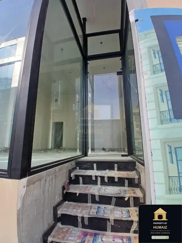100 Sq. Yd. Commercial Retail Shop (Boulevard Facing, 1 Bath, Unit 3) on Al-Murtaza Commercial For Sale in DHA Phase 8 Karachi — Property by Humaiz Architectural Asset