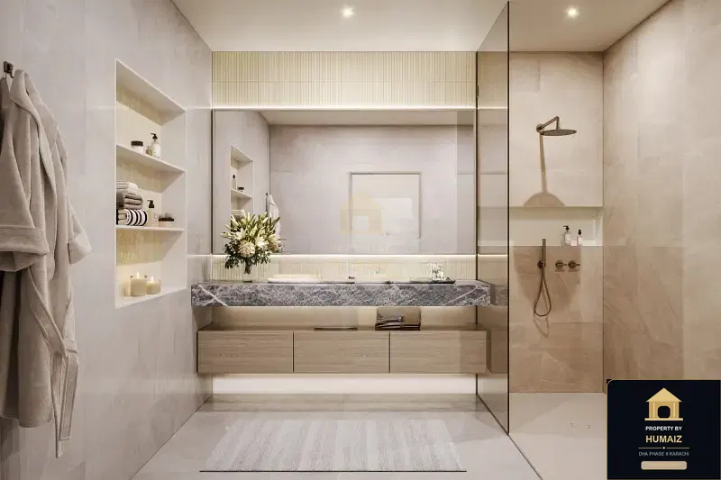 4-Bedroom Luxury Apartment (Private Pool, 4 Bath, Suite 4) at Reef Towers For Sale in DHA Phase 8 Karachi — Photograph 18