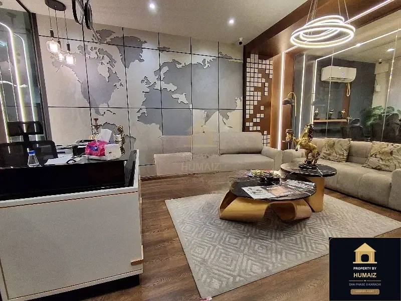 111 Sq. Yd. Corporate Office Space (Brand New, Unit 7) on Zulfiqar Commercial For Rent in DHA Phase 8 Karachi — Property by Humaiz Architectural Asset