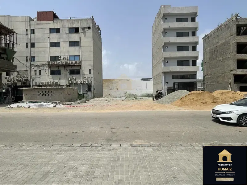 100 Sq. Yd. Commercial Plot (Boulevard Facing, Parcel 5) on Zulfiqar Commercial For Sale in DHA Phase 8 Karachi — Property by Humaiz Architectural Asset