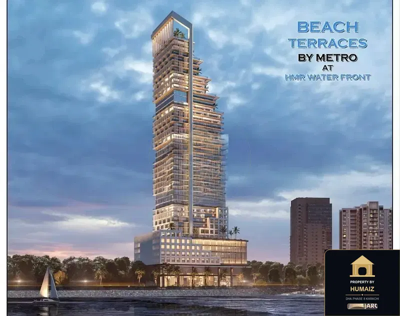 3-Bed Luxury Penthouse (Sea Facing, 3 Bath, Suite 4) at HMR Waterfront For Sale in DHA Phase 8 Karachi — Property by Humaiz Architectural Asset