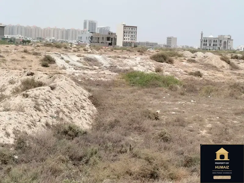 2,000 Sq. Yd. Residential Plot (West Open, Parcel 2) in Zone D For Sale in DHA Phase 8 Karachi — Property by Humaiz Architectural Asset