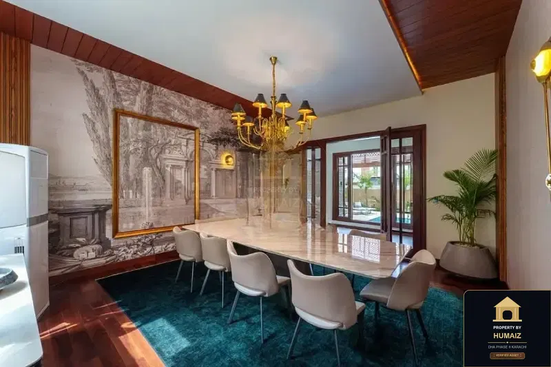 1,000 Sq. Yd. 6-Bedroom Luxury Villa (Private Pool, 7 Bath, Residence 1) on Zulfiqar Commercial For Sale in DHA Phase 8 Karachi — Property by Humaiz Architectural Asset