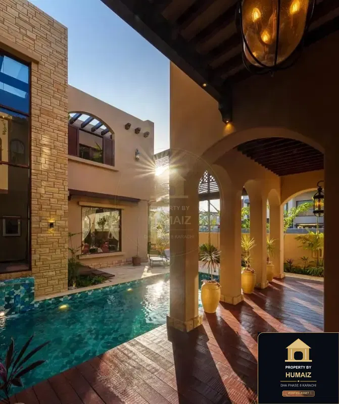 1,000 Sq. Yd. 6-Bedroom Luxury Villa (Private Pool, 7 Bath, Residence 1) on Zulfiqar Commercial For Sale in DHA Phase 8 Karachi — Photograph 2