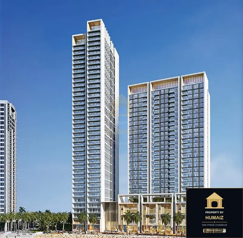 3-Bedroom Luxury Apartment (Sea Facing, 4 Bath, Suite 19) at The Views For Rent in DHA Phase 8 Karachi — Property by Humaiz Architectural Asset