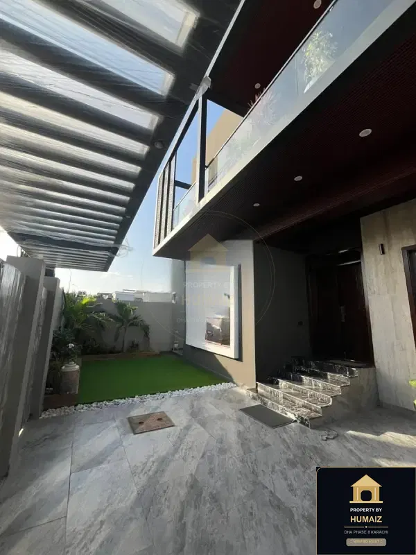 500 Sq. Yd. 6-Bedroom Luxury Villa (West Open, 7 Bath, Residence 1) in Khayaban-e-Shujaat For Sale in DHA Phase 8 Karachi — Property by Humaiz Architectural Asset