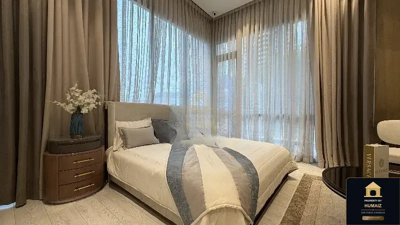 1-Bedroom Luxury Apartment (Sea Facing, 2 Bath, Suite 68) at HMR Waterfront For Sale in DHA Phase 8 Karachi — Photograph 8
