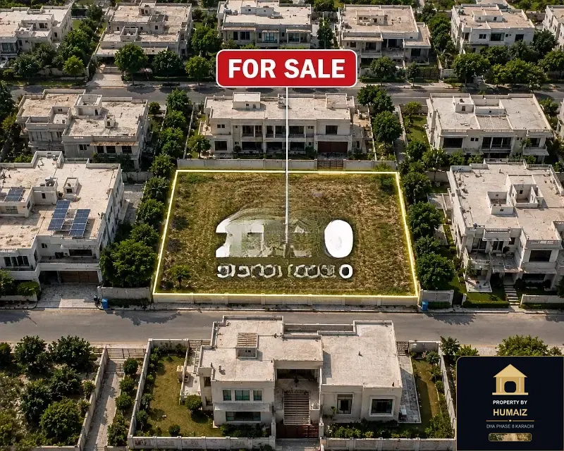 2,000 Sq. Yd. Residential Plot (Parcel 11) in Zone A For Sale in DHA Phase 8 Karachi — Property by Humaiz Architectural Asset