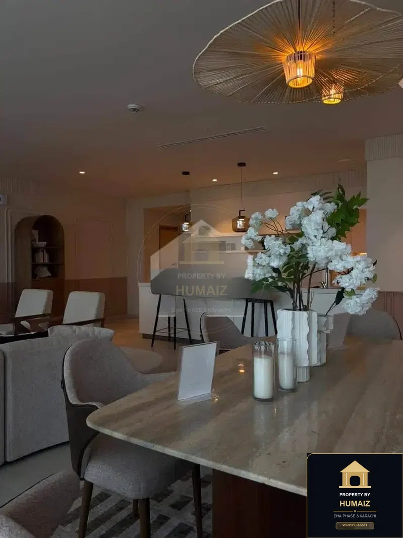 1-Bedroom Luxury Apartment (Sea Facing, 2 Bath, Suite 3) at The Views For Rent in DHA Phase 8 Karachi — Property by Humaiz Architectural Asset