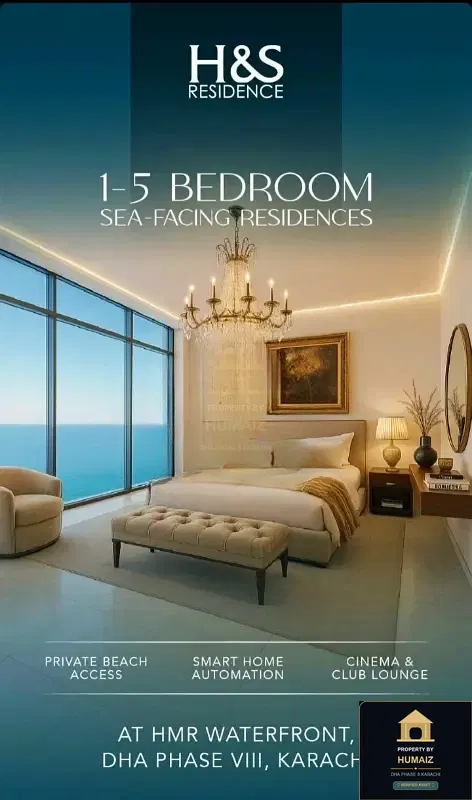 4-Bedroom Luxury Apartment (Sea Facing, 4 Bath, Suite 4) at HMR Waterfront For Sale in DHA Phase 8 Karachi — Photograph 4