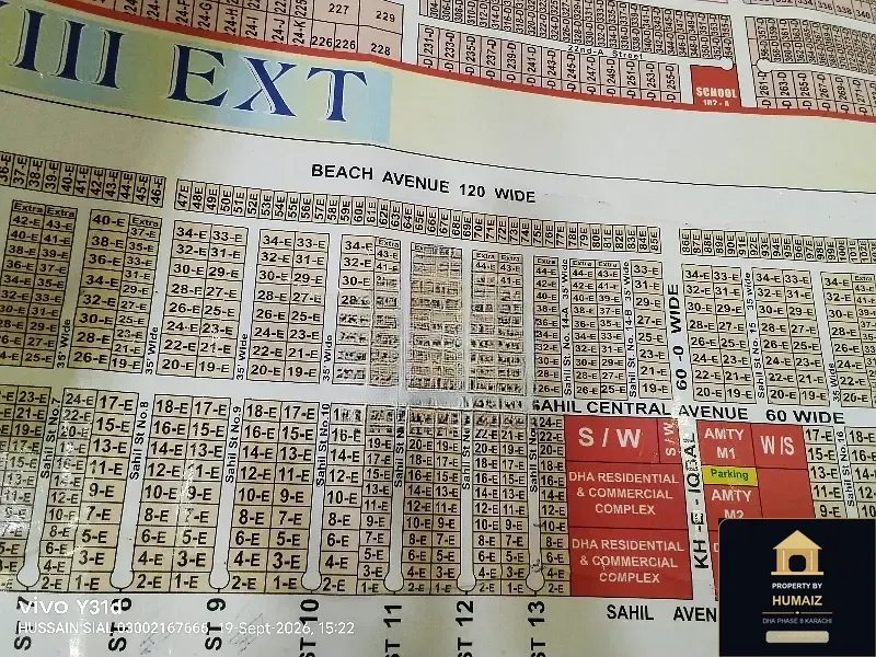 300 Sq. Yd. Residential Plot (Parcel 71) in Khayaban-e-Sahil For Sale in DHA Phase 8 Karachi — Photograph 2