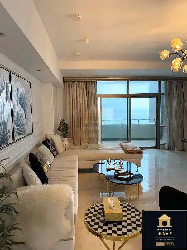 2-Bedroom Luxury Apartment (Sea Facing, 3 Bath, Suite 14) at Pearl Towers For Rent in DHA Phase 8 Karachi — Photograph 2