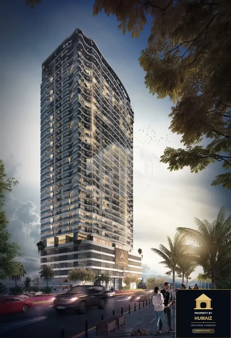 2-Bedroom Luxury Apartment (Sea Facing, 2 Bath, Suite 62) at HMR Waterfront For Sale in DHA Phase 8 Karachi — Property by Humaiz Architectural Asset