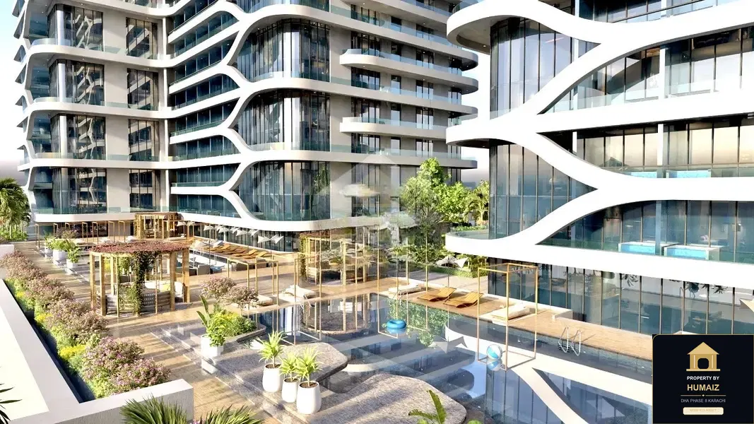 2-Bedroom Luxury Apartment (Private Pool, 3 Bath, Suite 9) at HMR Waterfront For Sale in DHA Phase 8 Karachi — Photograph 14