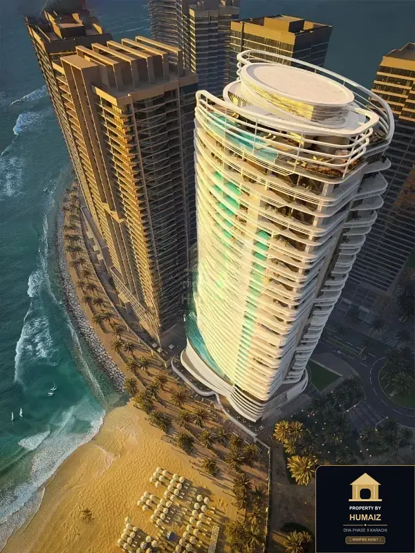 2-Bedroom Luxury Apartment (Sea Facing, 2 Bath, Suite 18) at HMR Waterfront For Sale in DHA Phase 8 Karachi — Property by Humaiz Architectural Asset