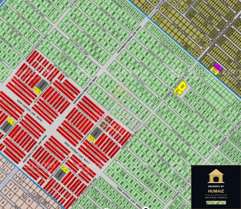 666 Sq. Yd. Residential Plot on Khayaban-e-Faisal For Sale in DHA Phase 8 Karachi — Property by Humaiz Architectural Asset