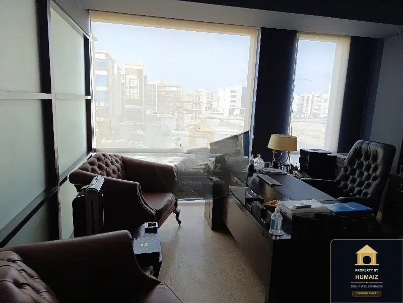 222 Sq. Yd. Corporate Office Space (Unit 1) on Al-Murtaza Commercial For Rent in DHA Phase 8 Karachi — Property by Humaiz Architectural Asset