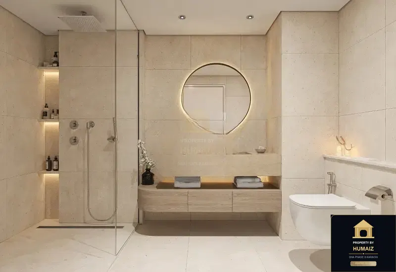 3-Bedroom Luxury Apartment (Private Pool, 3 Bath, Suite 11) at Reef Towers For Sale in DHA Phase 8 Karachi — Photograph 13