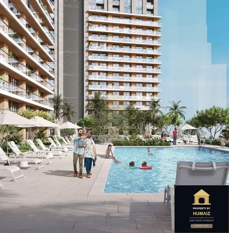2-Bedroom Luxury Apartment (Private Pool, 2 Bath, Suite 8) at Park Edge For Sale in DHA Phase 8 Karachi — Photograph 18