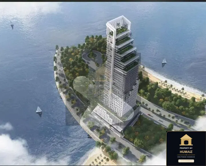 2-Bed Luxury Penthouse (Sea Facing, 2 Bath, Suite 7) at HMR Waterfront For Sale in DHA Phase 8 Karachi — Property by Humaiz Architectural Asset