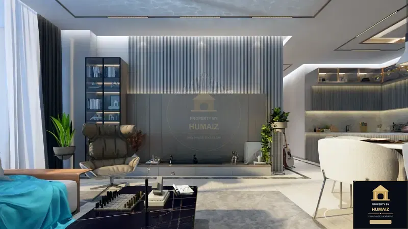 3-Bedroom Luxury Apartment (Corner, 3 Bath, Suite 60) at HMR Waterfront For Sale in DHA Phase 8 Karachi — Photograph 17