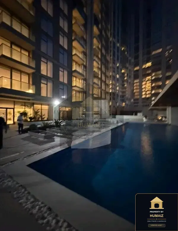 2-Bedroom Luxury Apartment (Private Pool, 2 Bath, Suite 19) at The Views For Rent in DHA Phase 8 Karachi — Property by Humaiz Architectural Asset