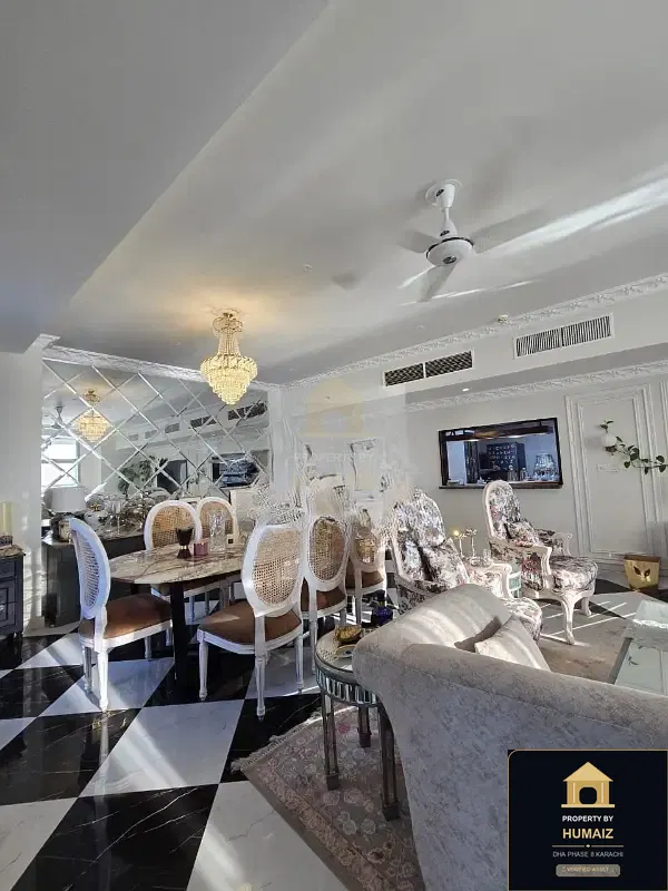 4-Bedroom Luxury Apartment (Sea Facing, 5 Bath, Suite 2) at Pearl Towers For Rent in DHA Phase 8 Karachi — Photograph 3