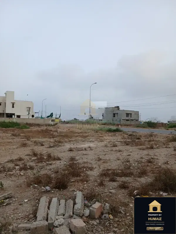 1,000 Sq. Yd. Residential Plot (West Open, Parcel 14) in Zone E For Sale in DHA Phase 8 Karachi — Property by Humaiz Architectural Asset