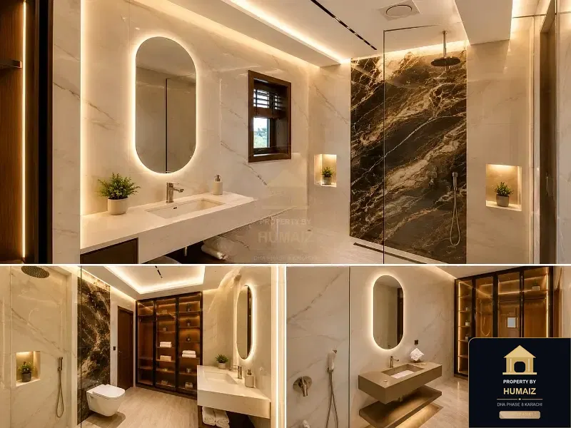 500 Sq. Yd. 6-Bedroom Luxury Villa (Basement, 6 Bath, Residence 158) in DHA Phase 8 For Sale in DHA Phase 8 Karachi — Property by Humaiz Architectural Asset
