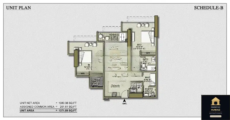 2-Bedroom Luxury Apartment (Sea Facing, 4 Bath, Suite 13) at HMR Waterfront For Sale in DHA Phase 8 Karachi — Photograph 14