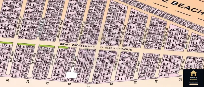 300 Sq. Yd. Residential Plot (Boulevard Facing, Parcel 26) in Khayaban-e-Sahil For Sale in DHA Phase 8 Karachi — Property by Humaiz Architectural Asset