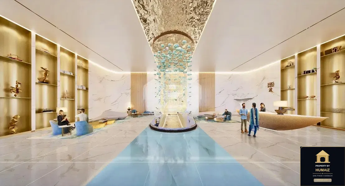 1-Bedroom Luxury Apartment (Sea Facing, 1 Bath, Suite 2) at HMR Waterfront For Sale in DHA Phase 8 Karachi — Property by Humaiz Architectural Asset
