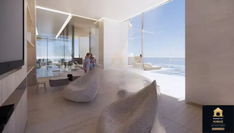 1-Bed Luxury Penthouse (Sea Facing, 2 Bath, Suite 2) at Tower C For Sale in DHA Phase 8 Karachi — Photograph 11