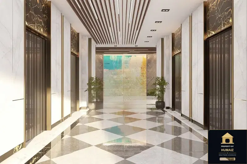 1-Bedroom Luxury Apartment (Private Pool, 1 Bath, Suite 15) at Tower A For Sale in DHA Phase 8 Karachi — Photograph 13