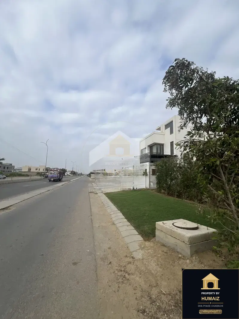 500 Sq. Yd. Residential Plot (West Open, Parcel 8) in Khayaban-e-Faisal For Sale in DHA Phase 8 Karachi — Property by Humaiz Architectural Asset