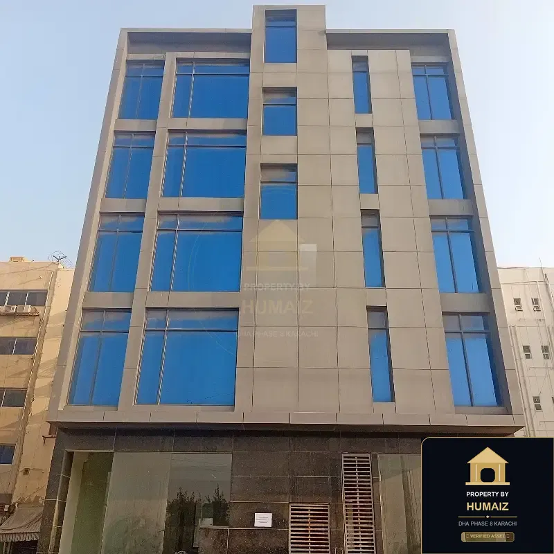 200 Sq. Yd. Commercial Building (Boulevard Facing, Unit 13) on Al-Murtaza Commercial For Rent in DHA Phase 8 Karachi — Property by Humaiz Architectural Asset