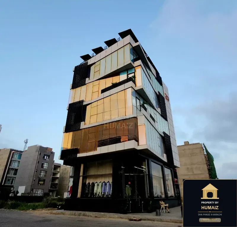 200 Sq. Yd. Commercial Building on Khayaban-e-Shaheen For Sale in DHA Phase 8 Karachi — Property by Humaiz Architectural Asset