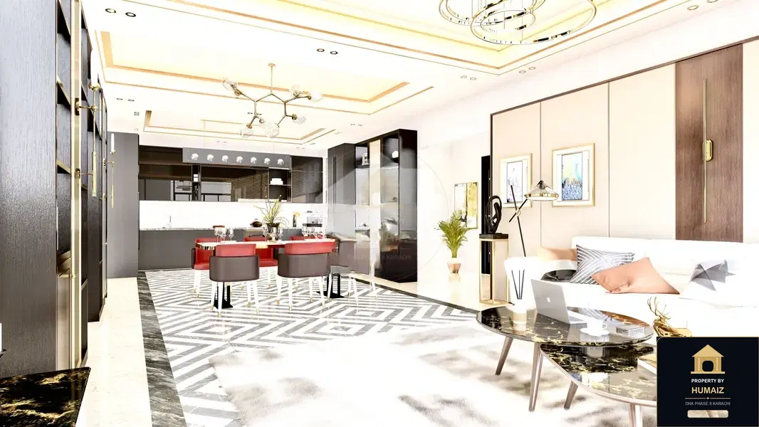 1-Bedroom Luxury Apartment (Sea Facing, 2 Bath, Suite 3) at HMR Waterfront For Sale in DHA Phase 8 Karachi — Property by Humaiz Architectural Asset