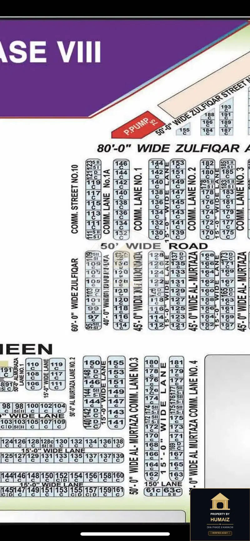 200 Sq. Yd. Commercial Plot (Corner, Parcel 30) on Al-Murtaza Commercial For Sale in DHA Phase 8 Karachi — Photograph 3