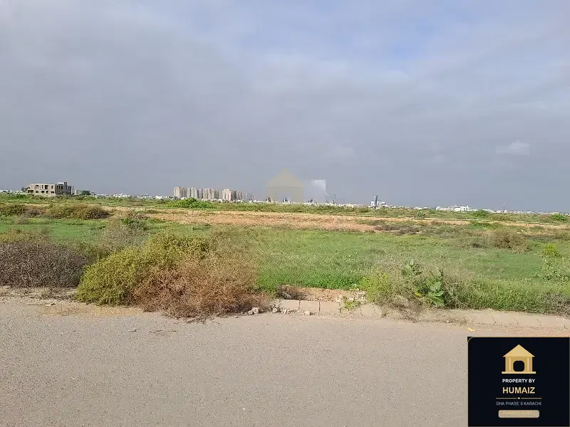 1,000 Sq. Yd. Residential Plot (West Open, Parcel 6) in Zone E For Sale in DHA Phase 8 Karachi — Property by Humaiz Architectural Asset