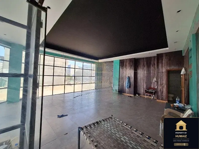100 Sq. Yd. Commercial Retail Shop (Corner, Unit 2) in DHA Phase 8 For Rent in DHA Phase 8 Karachi — Property by Humaiz Architectural Asset