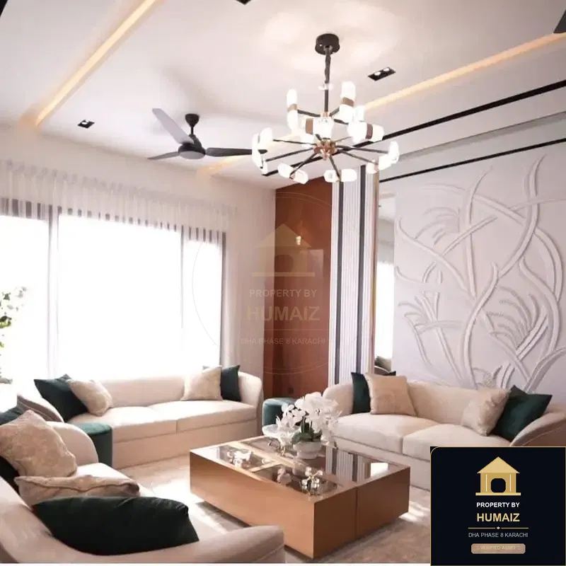 500 Sq. Yd. 5-Bedroom Luxury Villa (West Open, 6 Bath, Residence 1) in Zone B For Sale in DHA Phase 8 Karachi — Photograph 2