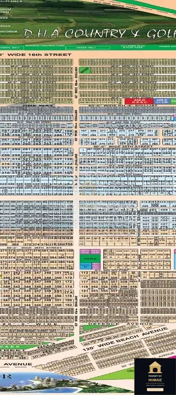 800 Sq. Yd. Residential Plot in Zone D For Sale in DHA Phase 8 Karachi — Property by Humaiz Architectural Asset