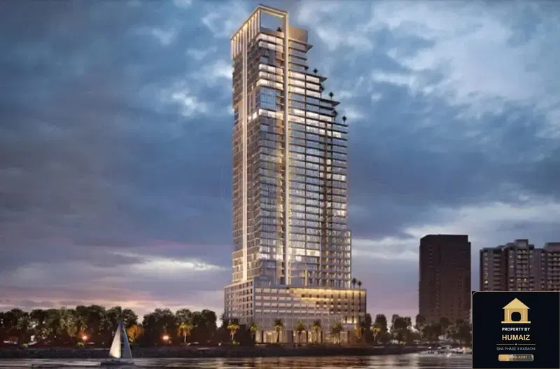 2-Bedroom Luxury Apartment (Sea Facing, 2 Bath, Suite 106) at HMR Waterfront For Sale in DHA Phase 8 Karachi — Property by Humaiz Architectural Asset