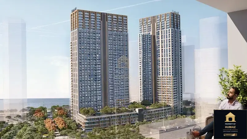 2-Bedroom Luxury Apartment (Sea Facing, 4 Bath, Suite 13) at Park Edge For Sale in DHA Phase 8 Karachi — Property by Humaiz Architectural Asset