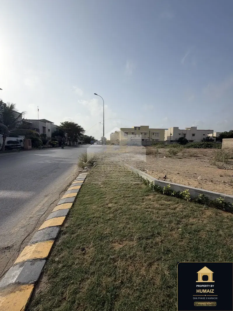 2,000 Sq. Yd. Residential Plot (Corner, Parcel 2) on Khayaban-e-Shujaat For Sale in DHA Phase 8 Karachi — Property by Humaiz Architectural Asset