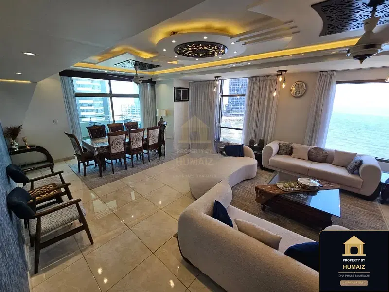 3-Bedroom Luxury Apartment (5 Bath, Suite 17) at Pearl Towers For Rent in DHA Phase 8 Karachi — Photograph 2