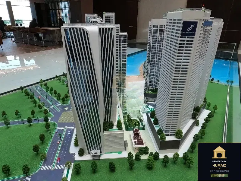 1-Bedroom Luxury Apartment (2 Bath, Suite 10) at HMR Waterfront For Sale in DHA Phase 8 Karachi — Property by Humaiz Architectural Asset