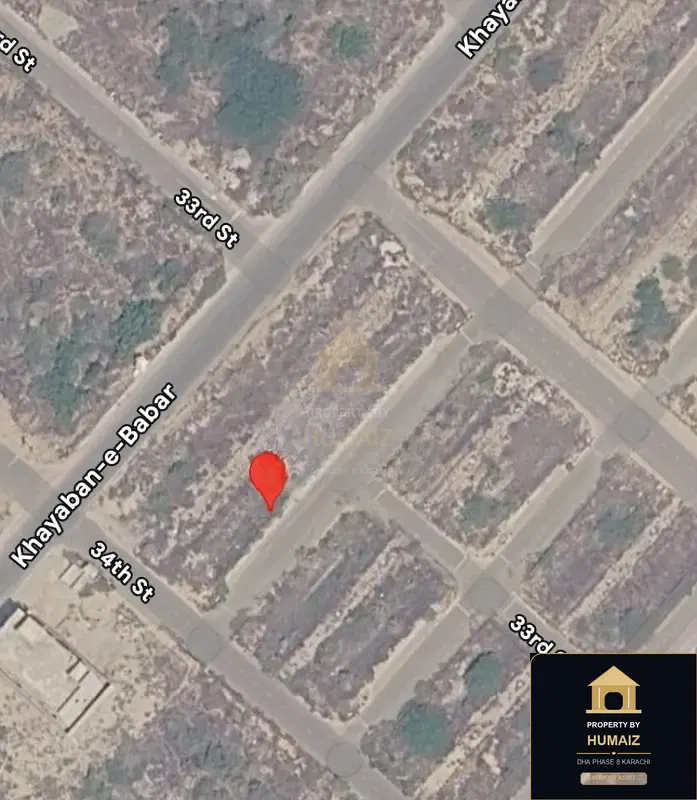 100 Sq. Yd. Commercial Plot (Parcel 72) on Peninsula Commercial For Sale in DHA Phase 8 Karachi — Property by Humaiz Architectural Asset